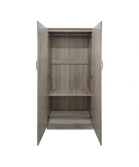 Ντουλάπα δίφυλλη Lego pakoworld σε oak απόχρωση 80x42x180εκ