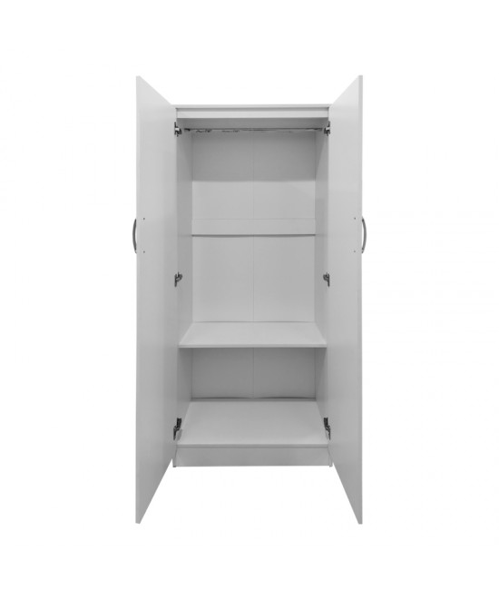 Ντουλάπα δίφυλλη Lego pakoworld σε λευκή απόχρωση 80x42x180εκ