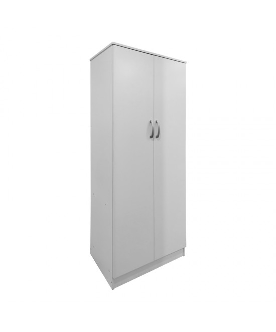 Ντουλάπα δίφυλλη Lego pakoworld σε λευκή απόχρωση 80x42x180εκ