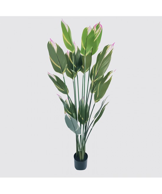 Διακοσμητικό φυτό σε γλάστρα Lucky Inart πράσινο Φ80x180εκ