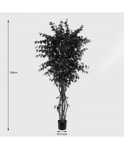 Διακοσμητικό φυτό σε γλάστρα Banyan Inart πράσινο Φ95x180εκ