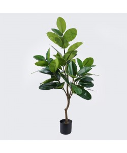 Διακοσμητικό φυτό σε γλάστρα Ficus Lyrata Inart πράσινο Φ70x130εκ