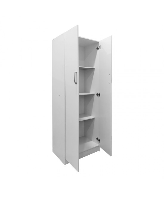 Ντουλάπα δίφυλλη Lego pakoworld σε λευκή απόχρωση 60x42x180εκ