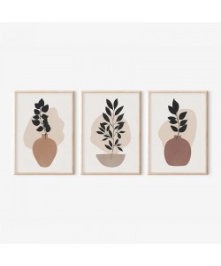 Πίνακας Ferez  pakoworld τρίπτυχος με ψηφιακή εκτύπωση και πλαίσιο 33x1.5x48εκ