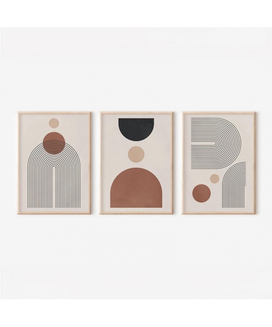 Πίνακας Klentie pakoworld τρίπτυχος με ψηφιακή εκτύπωση και πλαίσιο 33x1.5x48εκ