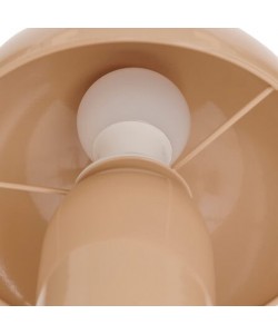 Επιτραπέζιο φωτιστικό Mushi pakoworld μέταλλο μπεζ Φ20x24,5εκ