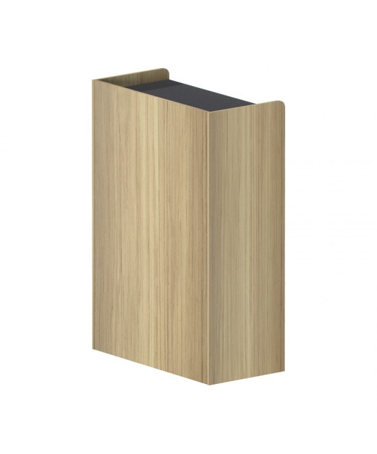 Ντουλάπι γραφείου χαμηλό Lotus pakoworld σε φυσική-ανθρακί απόχρωση 80x40x120εκ