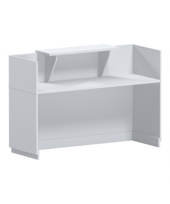 Γραφείο reception Lotus pakoworld σε λευκή απόχρωση 180x70x110εκ Γραφείο reception Lotus pakoworld σε λευκή απόχρωση 180x70x110εκ