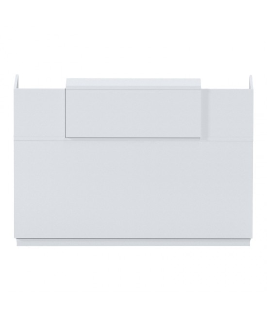 Γραφείο reception Lotus pakoworld σε λευκή απόχρωση 180x70x110εκ Γραφείο reception Lotus pakoworld σε λευκή απόχρωση 180x70x110εκ