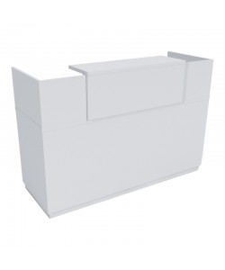 Γραφείο reception Lotus pakoworld σε λευκή απόχρωση  180x70x110εκ