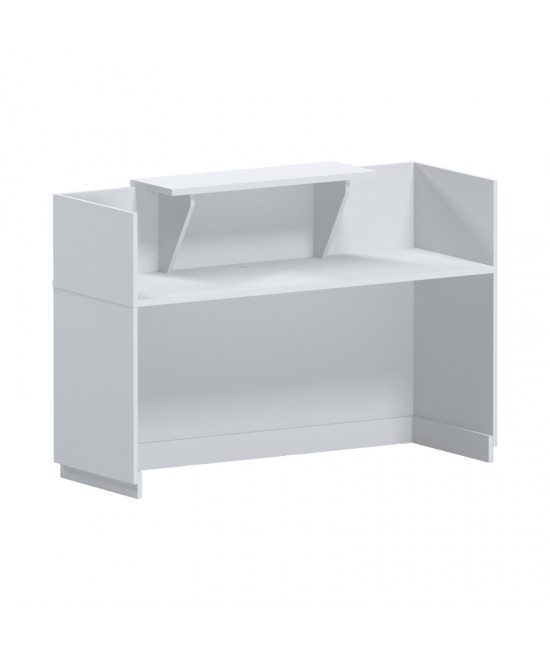 Γραφείο reception Lotus pakoworld σε λευκή απόχρωση  140x70x110εκ