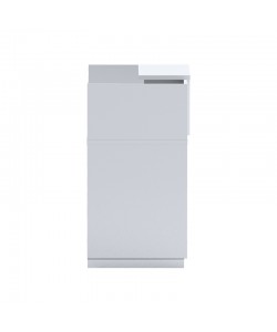 Γραφείο reception Lotus pakoworld σε λευκή απόχρωση  140x70x110εκ