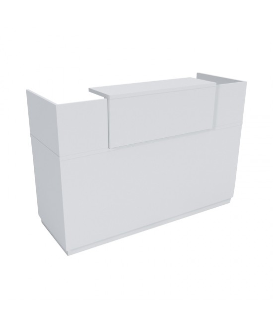 Γραφείο reception Lotus pakoworld σε λευκή απόχρωση  140x70x110εκ