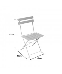 Καρέκλα Bistro pakoworld μεταλλική αναδιπλούμενη σε μπεζ απόχρωση 42x46x82εκ Καρέκλα Bistro pakoworld μεταλλική αναδιπλούμενη σε μπεζ απόχρωση 42x46x82εκ