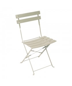 Καρέκλα Bistro pakoworld μεταλλική αναδιπλούμενη σε μπεζ απόχρωση 42x46x82εκ