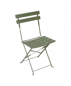 Καρέκλα Bistro pakoworld μεταλλική αναδιπλούμενη σε λαδί απόχρωση 42x46x82εκ