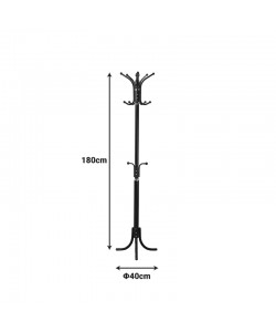 Καλόγερος Mendora pakoworld μέταλλο σε λευκή απόχρωση 40x40x180εκ
