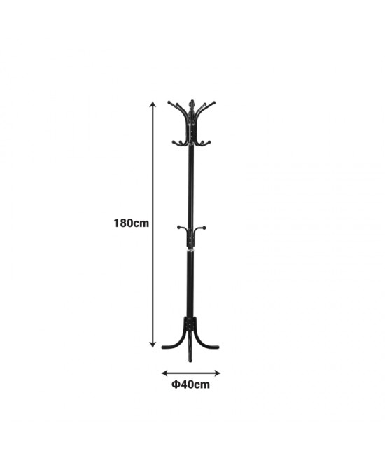 Καλόγερος Mendora pakoworld μέταλλο σε μαύρη απόχρωση 40x40x180εκ Καλόγερος Mendora pakoworld μέταλλο σε μαύρη απόχρωση 40x40x180εκ