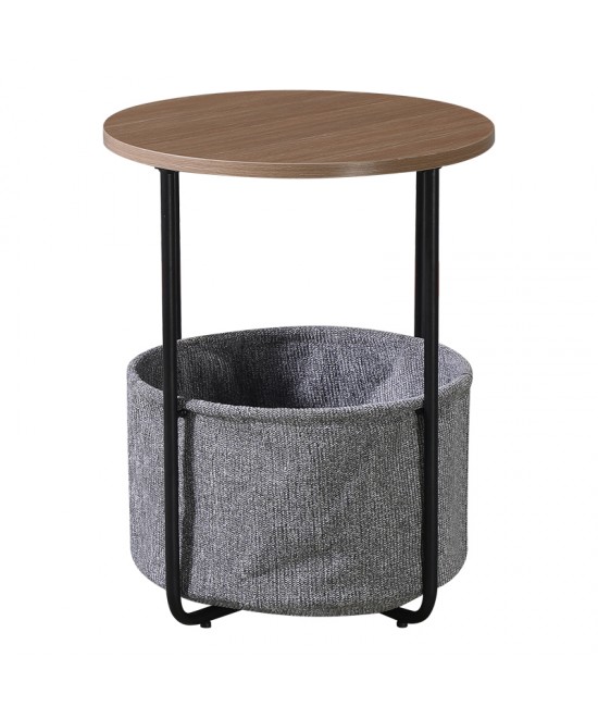 Βοηθητικό τραπέζι Fredami pakoworld sonoma Φ40x50εκ