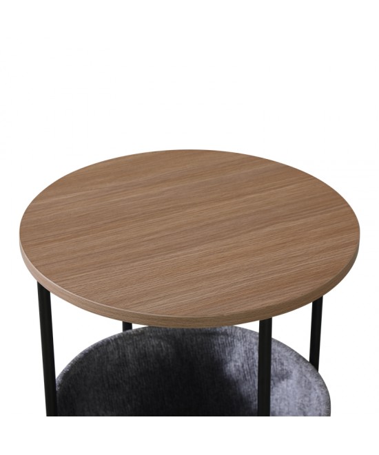 Βοηθητικό τραπέζι Fredami pakoworld sonoma Φ40x50εκ