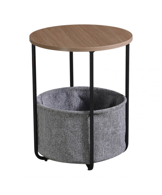 Βοηθητικό τραπέζι Fredami pakoworld sonoma Φ40x50εκ