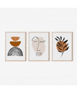 Πίνακας Dremfia  pakoworld τρίπτυχος με ψηφιακή εκτύπωση και πλαίσιο 33x1.5x48εκ