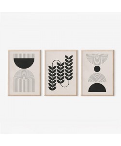 Πίνακας Vanta  pakoworld τρίπτυχος με ψηφιακή εκτύπωση και πλαίσιο 33x1.5x48εκ