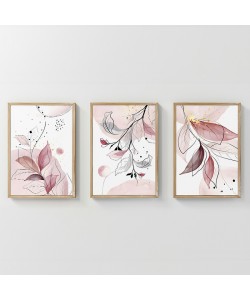 Πίνακας Dralis pakoworld τρίπτυχος με ψηφιακή εκτύπωση και πλαίσιο 33x1.5x48εκ