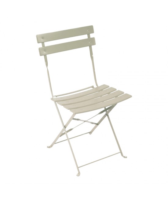 Τραπεζαρία Bistro pakoworld σετ 3τεμ μεταλλική αναδιπλούμενη σε μπεζ απόχρωση Φ60x71εκ