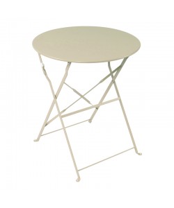 Τραπεζαρία Bistro pakoworld σετ 3τεμ μεταλλική αναδιπλούμενη σε μπεζ απόχρωση Φ60x71εκ Τραπεζαρία Bistro pakoworld σετ 3τεμ μεταλλική αναδιπλούμενη σε μπεζ απόχρωση Φ60x71εκ