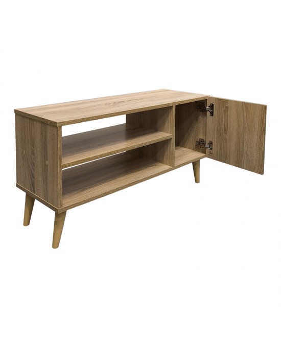 Έπιπλο τηλεόρασης Orianne pakoworld σε sonoma απόχρωση 90x32x46εκ