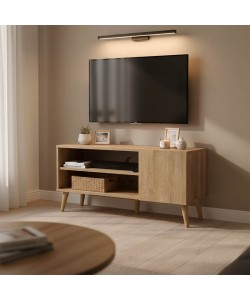 Έπιπλο τηλεόρασης Orianne pakoworld σε sonoma απόχρωση 90x32x46εκ
