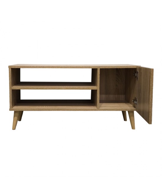 Έπιπλο τηλεόρασης Orianne pakoworld σε sonoma απόχρωση 90x32x46εκ