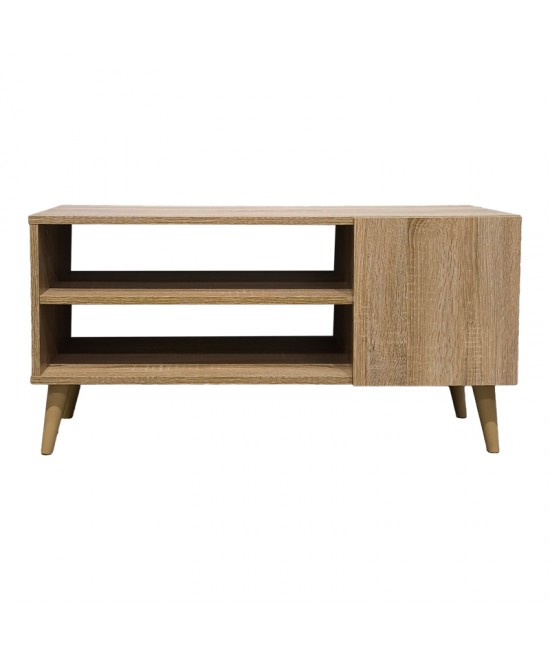 Έπιπλο τηλεόρασης Orianne pakoworld σε sonoma απόχρωση 90x32x46εκ