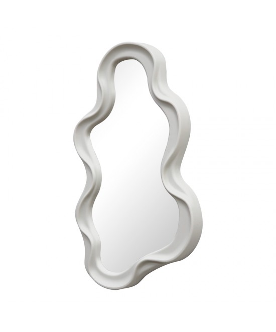 Καθρέπτης Liquid pakoworld pp σε λευκή απόχρωση 26x2.7x39εκ