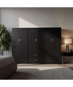 Ντουλάπα τετράφυλλη Lego Ι pakoworld wenge 240x42x180εκ