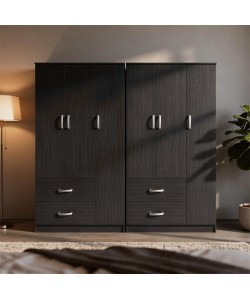 Ντουλάπα εξάφυλλη Lego pakoworld wenge 180x42x180εκ