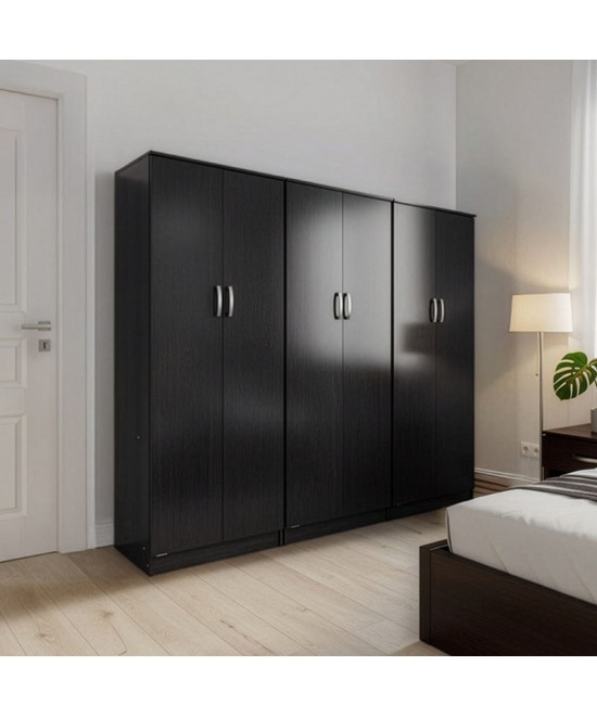 Ντουλάπα εξάφυλλη Lego pakoworld wenge 240x42x180εκ