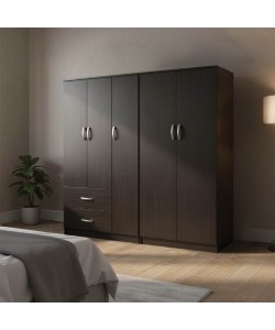 Ντουλάπα πεντάφυλλη Lego Ι pakoworld wenge 170x42x180εκ