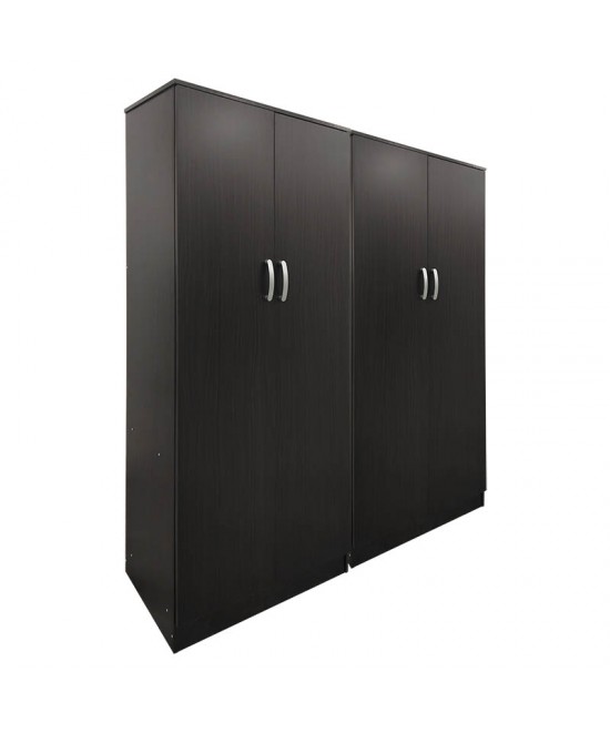 Ντουλάπα τετράφυλλη Lego Ι pakoworld wenge 160x42x180εκ