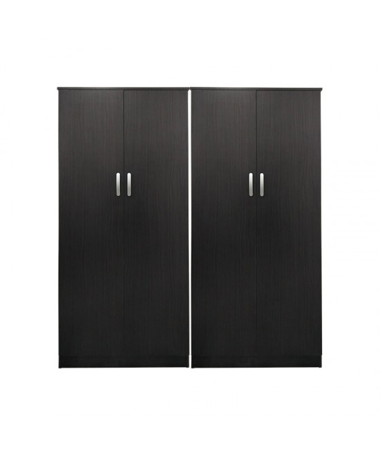 Ντουλάπα τετράφυλλη Lego Ι pakoworld wenge 160x42x180εκ