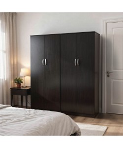 Ντουλάπα τετράφυλλη Lego Ι pakoworld wenge 160x42x180εκ