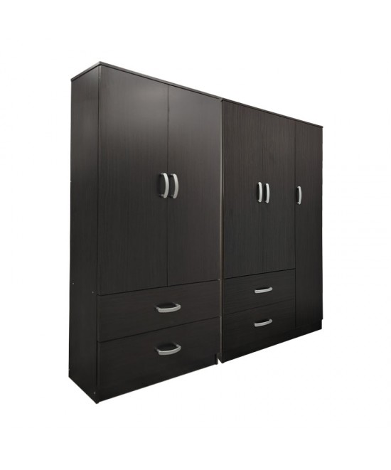 Ντουλάπα πεντάφυλλη Lego pakoworld wenge 170x42x180εκ Ντουλάπα πεντάφυλλη Lego pakoworld wenge 170x42x180εκ