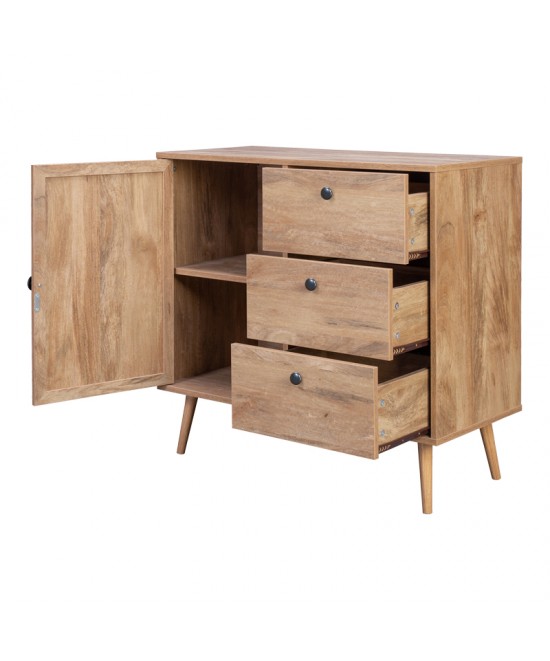 Μπουφές Oslo pakoworld σε sonoma απόχρωση 85x39x79εκ