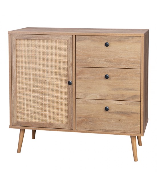 Μπουφές Oslo pakoworld σε sonoma απόχρωση 85x39x79εκ