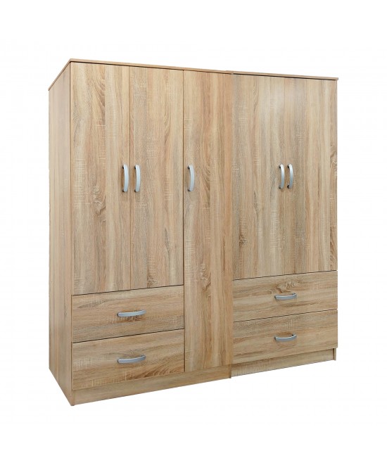 Ντουλάπα πεντάφυλλη Lego pakoworld sonoma 170x42x180εκ