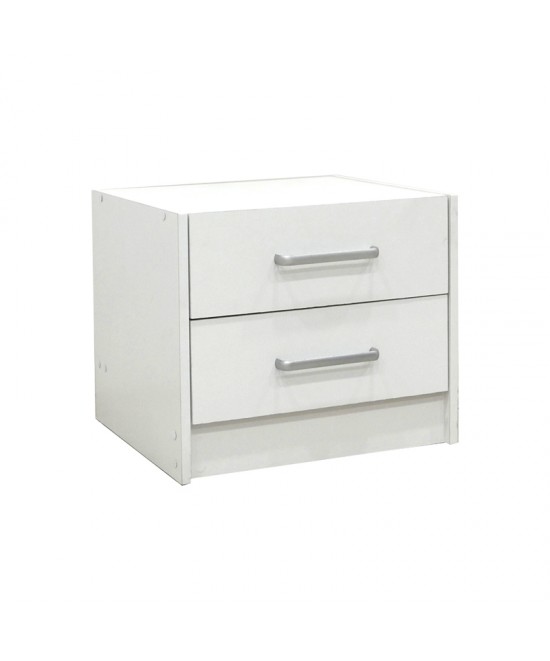 Σετ Κρεβατοκάμαρας Olympus White με Κρεβάτι 140x200εκ Σετ 3τεμ