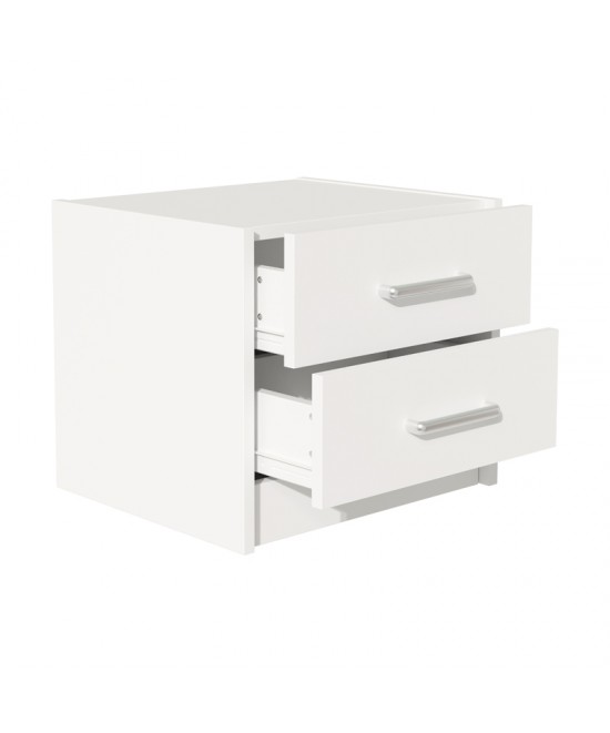 Σετ Κρεβατοκάμαρας Olympus White με Κρεβάτι 140x200εκ Σετ 3τεμ