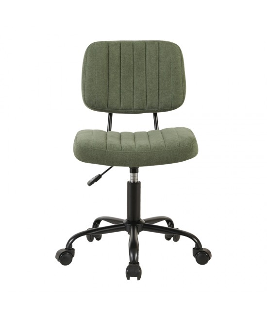 Καρέκλα γραφείου Warra pakoworld ύφασμα λαδί 50x52x76-86εκ