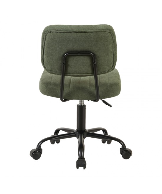 Καρέκλα γραφείου Warra pakoworld ύφασμα λαδί 50x52x76-86εκ